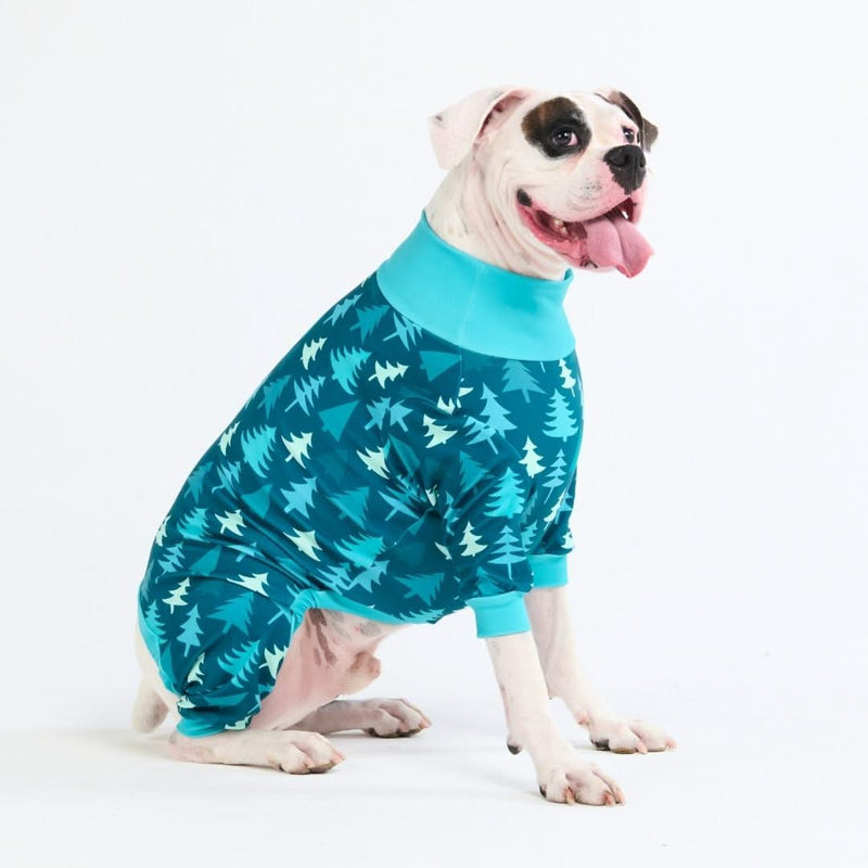 Dog Christmas Pajama - Pine Trees