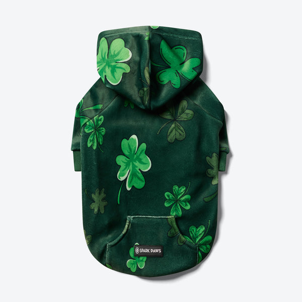 St. Patty's Dog Hoodie - Dark Green