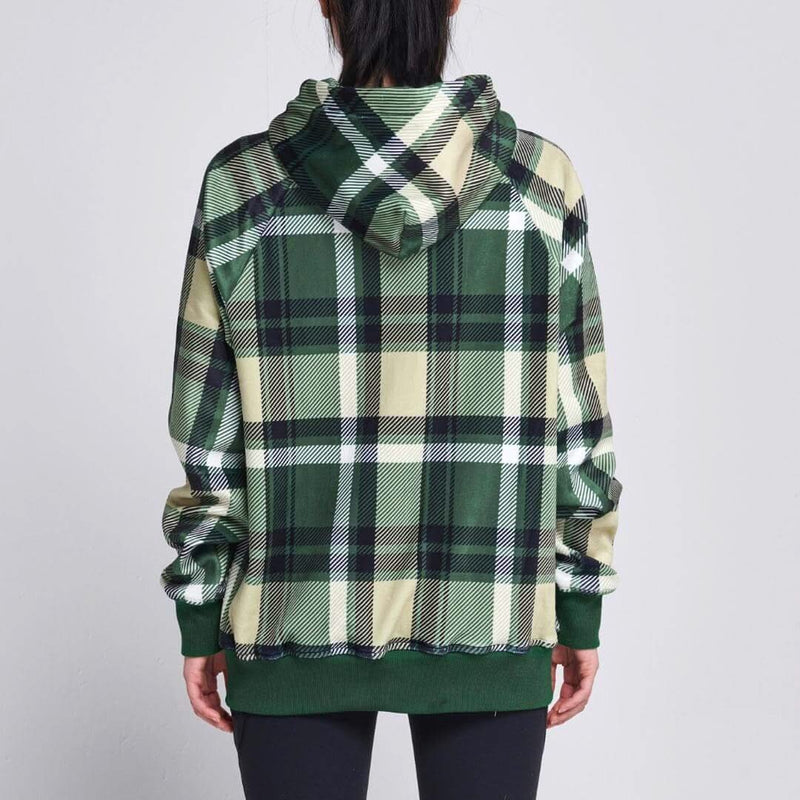 Green Plaid Hoodie