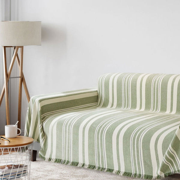 Pet Proof Couch Cover - Stripe Green